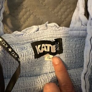 Katie J NYC Light Blue Smocked girls dress